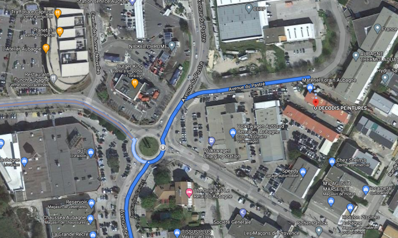 Cartes direction magasin Aubagne